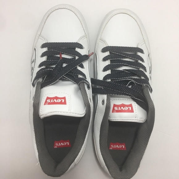 Rare Levis White Aart Novelty Sneakers 